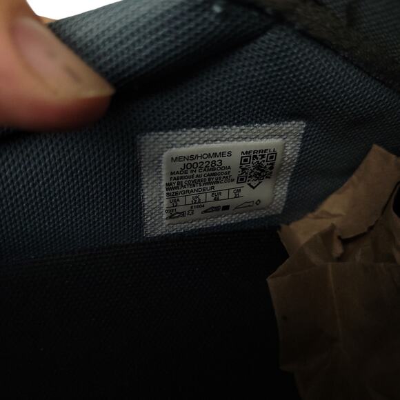 Merrell Mens Jungle Moc Slip-On Shoes Sz 13 Waterproof Leather Japanese Blue EUC - Picture 11 of 16